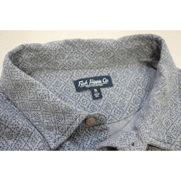 Fish Hippie Diamonds Golf Polo Shirt Short Sleeve Cotton Stretch Mens Size XL - Picture 6 of 8